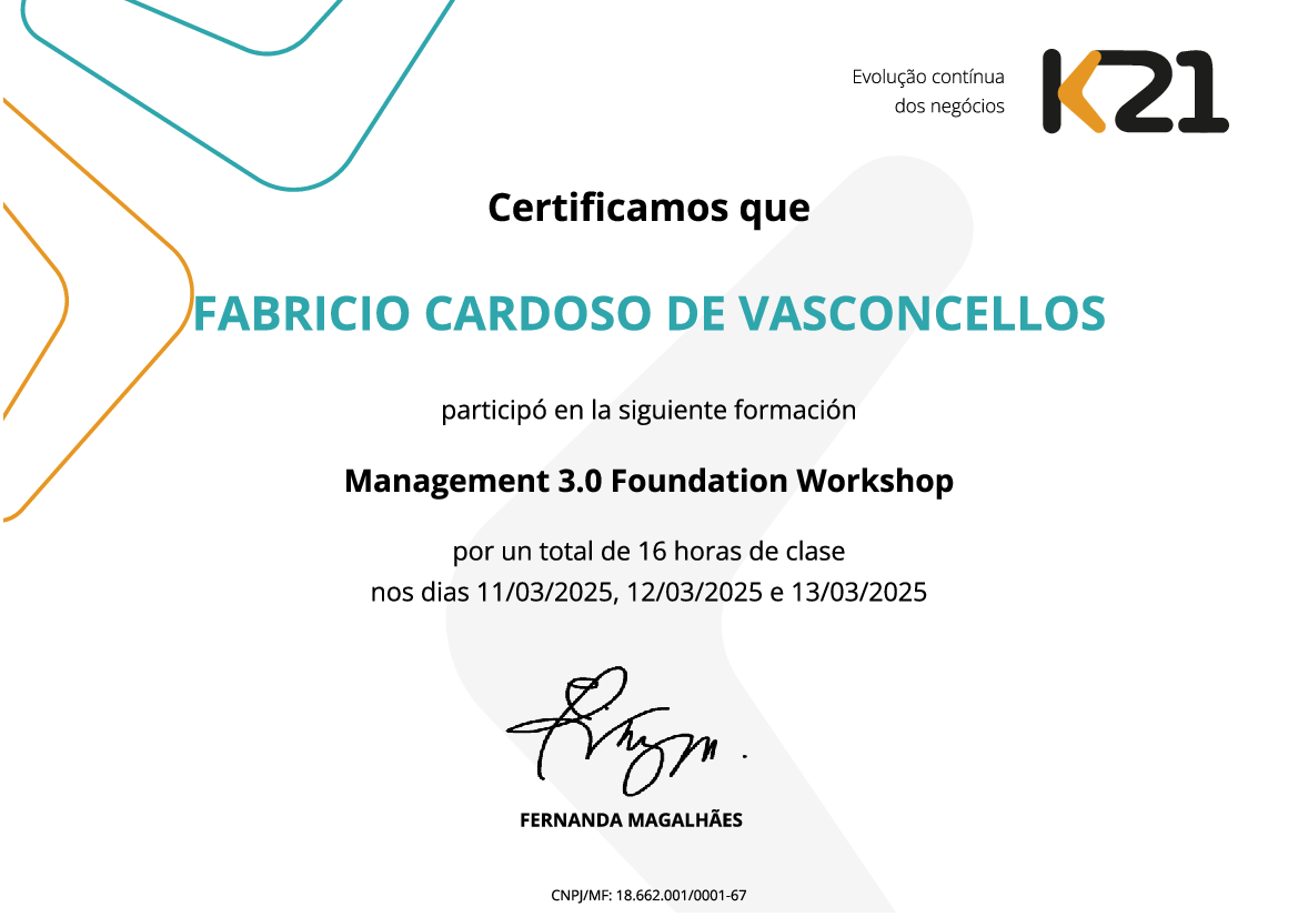 Certificado K21